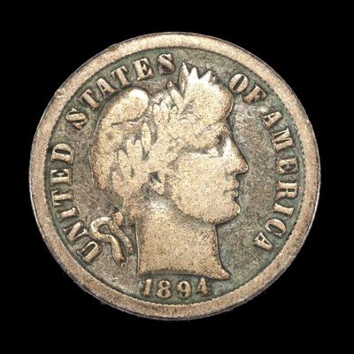 Sale Photo Thumbnail #324: 1894-O Barber Dime