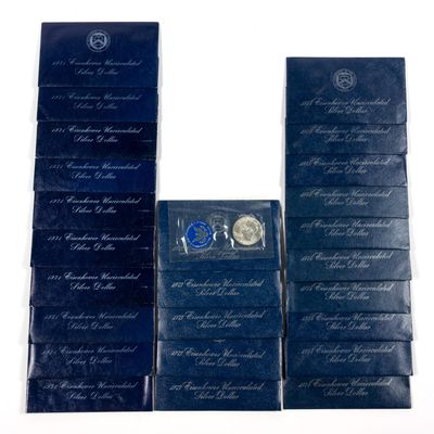 Sale Photo Thumbnail #261: Twenty Five Silver Eisenhower Dollars