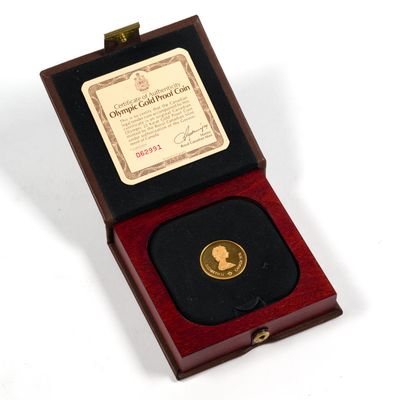 Sale Photo Thumbnail #356: 1976 Gold Proof Canadian Olympic Coin