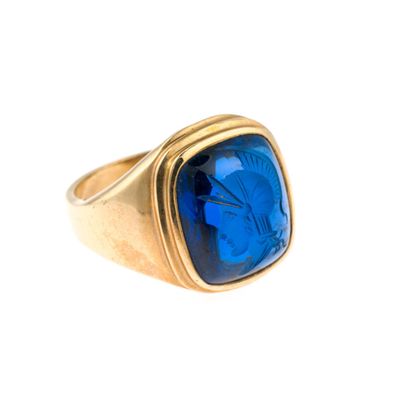10K Gold Intaglio Ring
