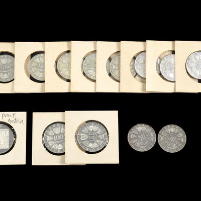 Sale Photo Thumbnail #169: Fourteen Silver Austria Coins