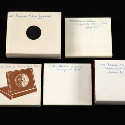 Sale Photo Thumbnail #193: Bahamas Bermuda Antilles Malawi Jamaica Sterling Silver Coins