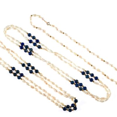 Sale Photo Thumbnail #136: 3 Freshwater Pearl Necklaces Incl. 14K Gold