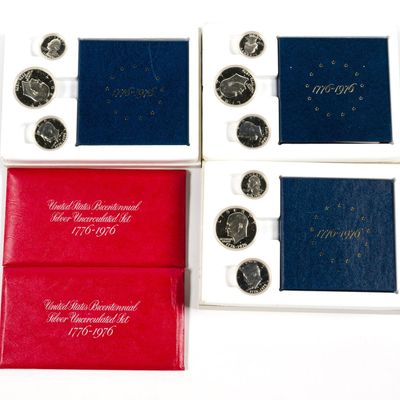 Sale Photo Thumbnail #260: Five United States Bicentennial Silver Sets