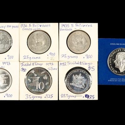Sale Photo Thumbnail #255: Latin American And Caribbean World Silver Coins