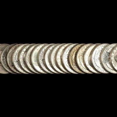 Sale Photo Thumbnail #273: Twenty Washington Silver Quarters