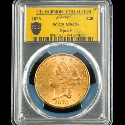 Sale Photo Thumbnail #370: 1873 Twenty Dollar Gold Coin PCGS Graded
