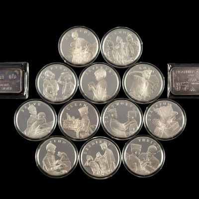 Sale Photo Thumbnail #309: Franklin Mint Sterling Silver Proof Boy Scout Medallions