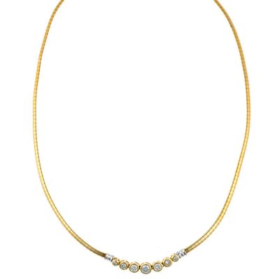 Sale Photo Thumbnail #112: 14K Gold and 1 CTW Diamond Necklace