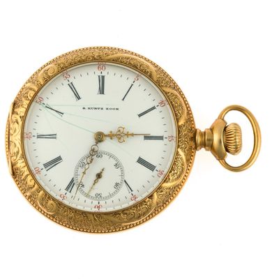 Rare Lancaster PA Zook 14K Gold Pocket Watch