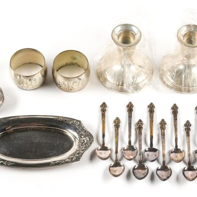 Sale Photo Thumbnail #414: Sterling Silver Flatware and Serving