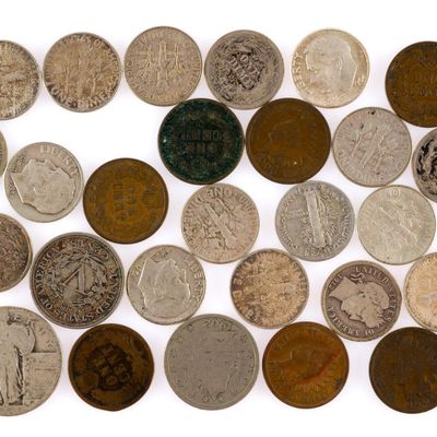 Sale Photo Thumbnail #408: U.S. Coins Incl. Silver Barber Dimes