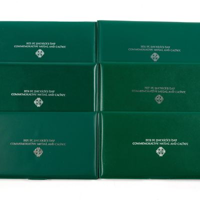Sale Photo Thumbnail #341: Six Pure Silver St. Patrick's Day Commemorative Medals