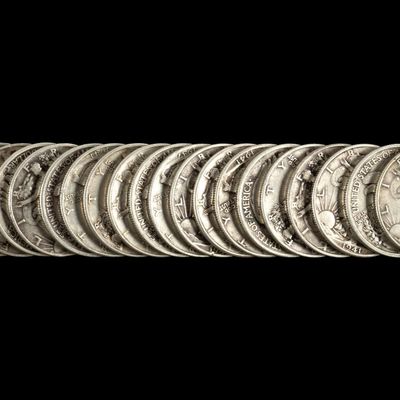 Sale Photo Thumbnail #285: Twenty Walking Liberty Silver Half Dollars