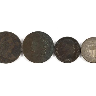 Sale Photo Thumbnail #306: Large Cents Half Cent Two Cent