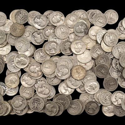 Sale Photo Thumbnail #276: Two Hundred Washington Silver Quarters