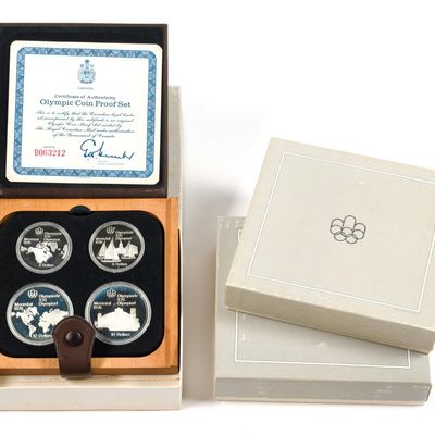 Sale Photo Thumbnail #235: Three 1976 Montreal Olympic Silver Coin Sets