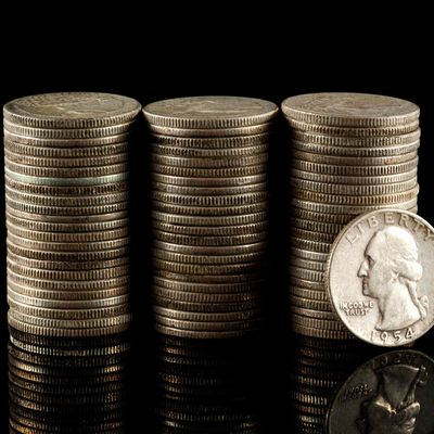 Sale Photo Thumbnail #410: Seventy Silver Quarters
