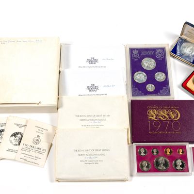 Sale Photo Thumbnail #189: Silver And Non Silver Proof And Uncirculated World Coin Sets