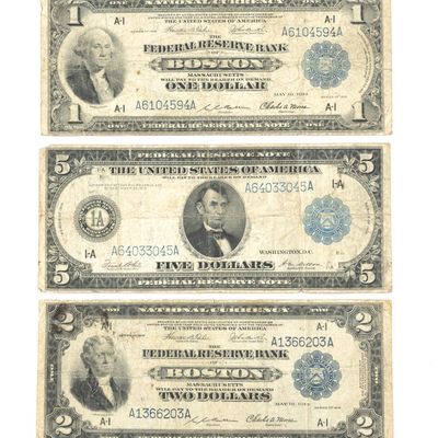 Sale Photo Thumbnail #312: National Currency Large Bills