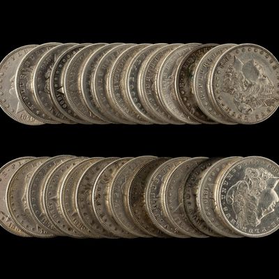 Sale Photo Thumbnail #299: Twenty Eight Morgan Silver Dollars