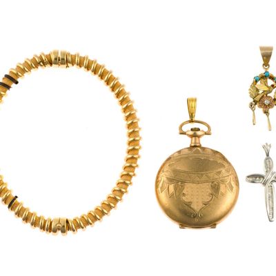9K and 10K Gold Jewelry and Gold-filled Pocket Watch