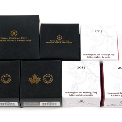 Sale Photo Thumbnail #381: Seven Pure Silver Proof Commemorative Canada Coins 2013