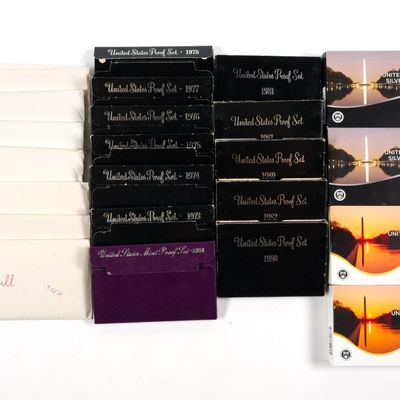Sale Photo Thumbnail #320: Twenty Three Mint And Proof Sets With Silver