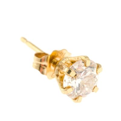 Sale Photo Thumbnail #127: Single 14K Gold and .75 Ct Diamond Stud Earring