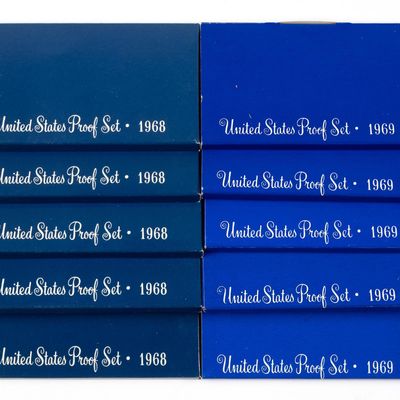 Sale Photo Thumbnail #269: Ten Proof Sets With Silver
