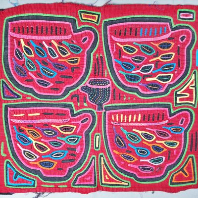 Sale Photo Thumbnail #165: Guna Mola Panel Teacups