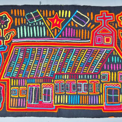 Sale Photo Thumbnail #170: Guna Mola Panel Church