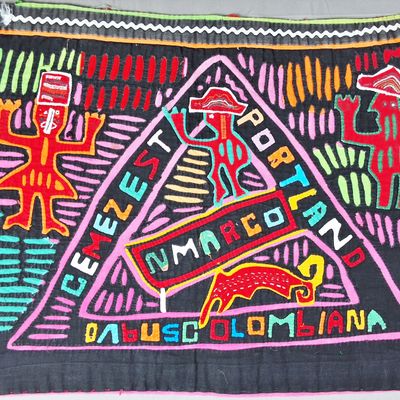 Sale Photo Thumbnail #168: Guna Mola Panel Colombian Portland Cement Advertisement