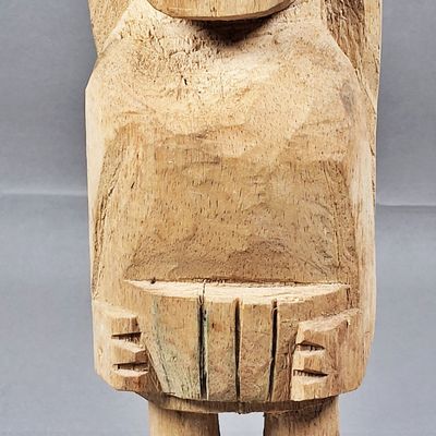 Sale Photo Thumbnail #107: Guna Nuchu Carved Wood Medicine Figure with Carved Headdress
