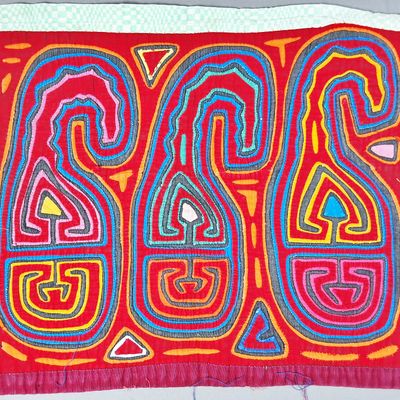 Sale Photo Thumbnail #185: Guna Mola Panel Spiritual Objects