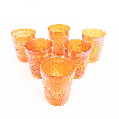 Sale Photo Thumbnail #99: Carnival Glass: Imperial Tumblers 6-Pc