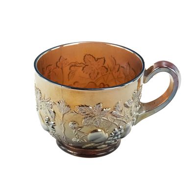 Sale Photo Thumbnail #131: Carnival Glass: Millersburg Multi-Fruit/Flower Cup