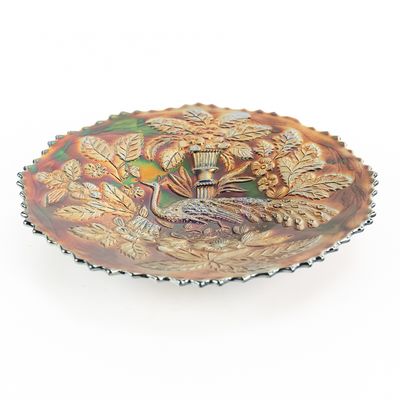 Sale Photo Thumbnail #12: Carnival Glass: Fenton Peacock and Urn Plate