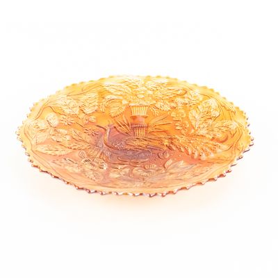 Sale Photo Thumbnail #13: Carnival Fenton Peacock and Urn Plate
