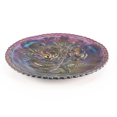 Sale Photo Thumbnail #21: Carnival Glass: Imperial Open Rose Plate