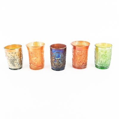 Sale Photo Thumbnail #82: Carnival Glass: Imperial Tumblers 5-Pc