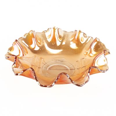 Sale Photo Thumbnail #73: Carnival Glass Diamond Brooklyn Bridge Bowl