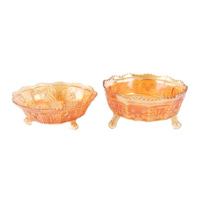 Sale Photo Thumbnail #137: Carnival Glass: Fenton Bowls 2-Pc Lot