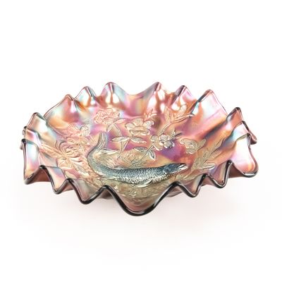 Sale Photo Thumbnail #22: Carnival Glass: Millersburg Big Fish Bowl