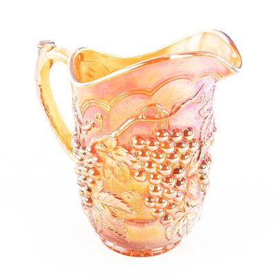 Sale Photo Thumbnail #8: Carnival Glass: Imperial Grape Pitcher