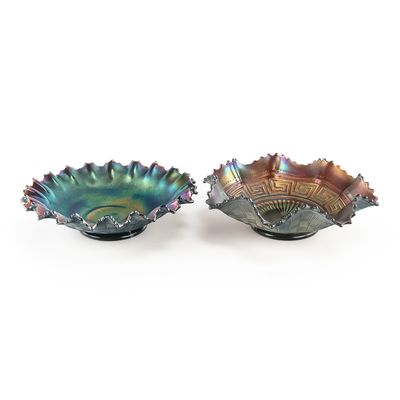 Sale Photo Thumbnail #163: Carnival Glass: Northwood Bowls 2-Pc