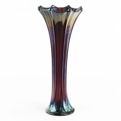 Sale Photo Thumbnail #31: Carnival Glass:Imperial Morning Glory Funeral Vase