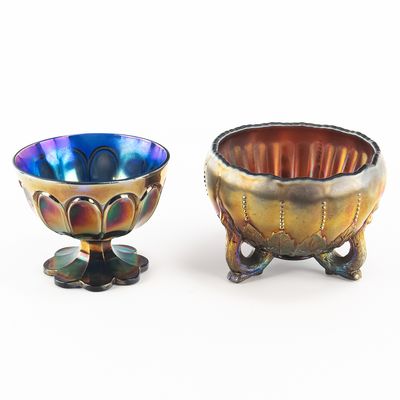 Sale Photo Thumbnail #182: Carnival Glass: Northwood 2pc Lot