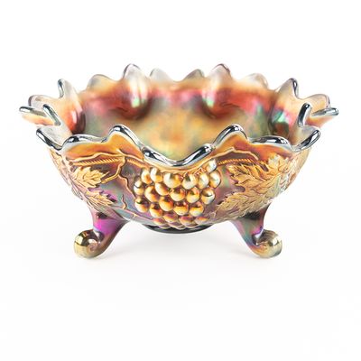 Sale Photo Thumbnail #112: Carnival Northwood Grape & Cable Ftd Fruit Bowl
