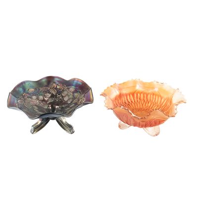 Sale Photo Thumbnail #157: Carnival Glass: Northwood Bowls 2-Pc